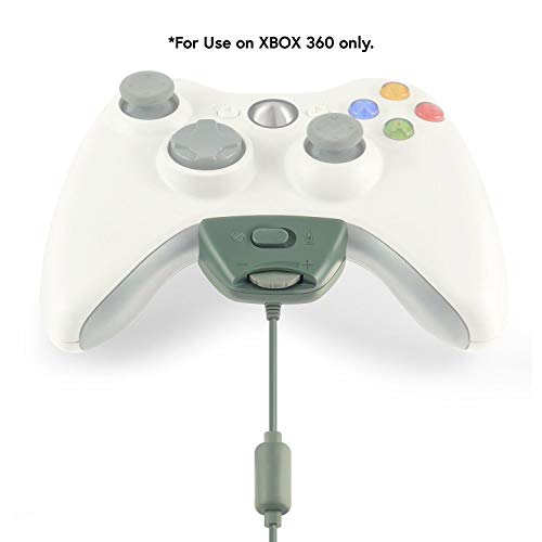 Insten Gaming Headset Headphone with Mic Compatible with Xbox 360 Wireless Controller, White - Thumbnail 4