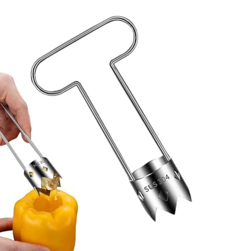 Extractor de fruta, removedor de semillas de fruta, herramienta de trituración de frutas, cortador de cocina multifuncional, mango ergonómico para tomates cherry, piña