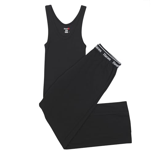 Hanes Women's Originals Comfywear Rib Tank & Lounge Pants, 2-Piece Set