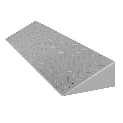 Rampas Portátiles para Sillas de Ruedas Antideslizantes, Textura Antideslizante，Altura Ajustable，Adecuado for Carritos, Sillas de Ruedas for Ancianos, Robots de Barrido,(Grey,9cm)