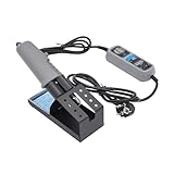 Stazione di saldatura con pinzetta a caldo, 44 W, stazione di saldatura digitale LCD e dissaldante, set di saldatura con temperatura regolabile 200 – 480 °C, per riparazione SMD, incluso supporto