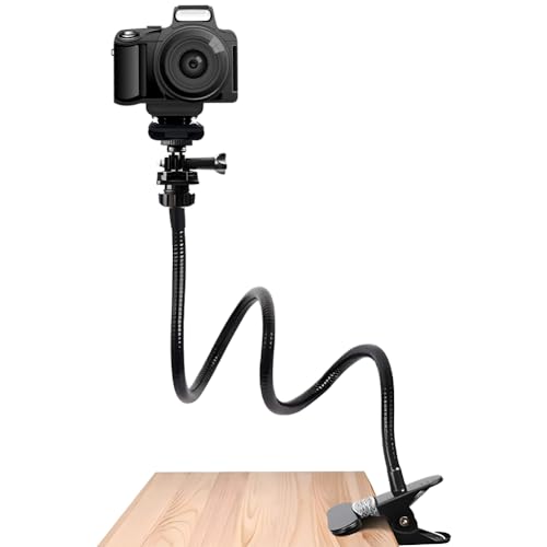 Faderr Webcam-Ständer verbesserter flexibler Schwanenhals-Webcam-Arm Kameraklemme Schwanenhals-Ständer für Logitech Webcam C920s C930e C930 C920 C922x C922 Brio 4K C925e C615 (schwarz)