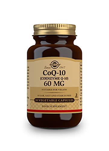 Solgar Vegetarian Coq-10 60 Mg, 30 Vegetable Capsules - Heart Healthy, Protective Antioxidant - Coenzyme Q10 (Coq-10) Supplement - Non-Gmo, Vegan, Gluten Free, Dairy Free, Kosher - 30 Servings #TOP1