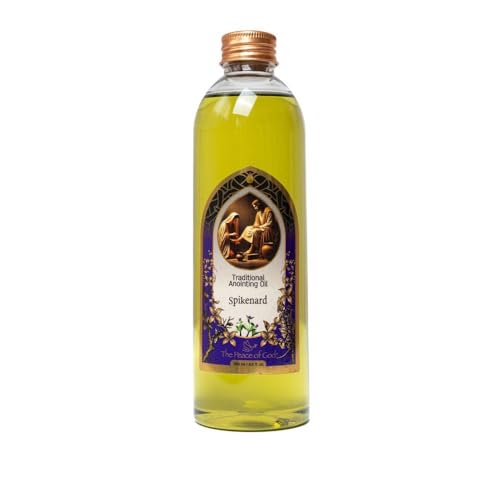 Spikenard Scented Blessed Holy Anointing Oil Bottle for Christian Prayer Meditation from Israel Jerusalem - 250 ml | 8.5 fl.oz.
