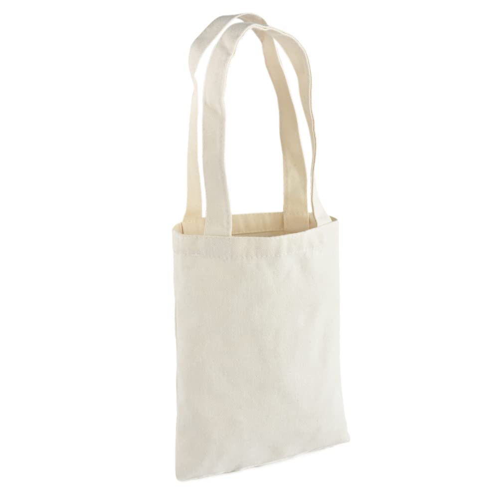20 sztuk przenośnych toreb bawełnianych, bez nadruku, płócienne torby jutowe z dwoma długimi uchwytami, torba na zakupy, do pomalowania, kolor naturalny, 10 sztuk 25 x 30 cm