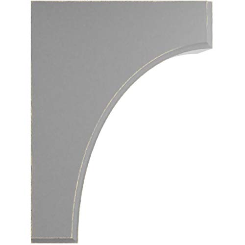 Ekena Millwork BKTWD04X06X08CVPG Clarksville Vintage Decor Bracket, 3 1/2\"W x 6\"D x 8\"H, Pebble Grey