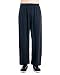 ICNBUYS Men's Kung Fu Tai Chi Pants Cotton Silk XL Black
