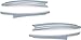 Kuryakyn 5670 Motorcycle Accent Accessory: Saddlebag Trim Top for 2014-19 Indian Motorcycles, Chrome