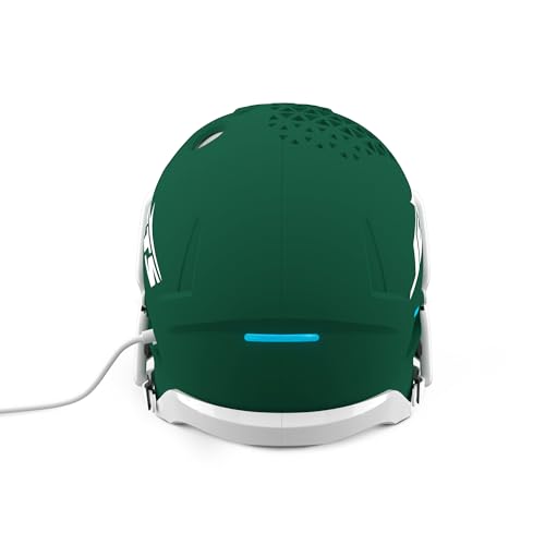 Image of NFL Echo Dot Bundle: Includes Echo Dot | Glacier White and Limited-Edition NFL Helmet Stand | New York Jets