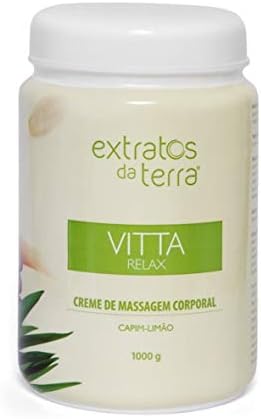 VITTA RELAX CAPIM LIMÃO CREME DE MASSAGEM CORPORAL EXTRATOS DA TE...