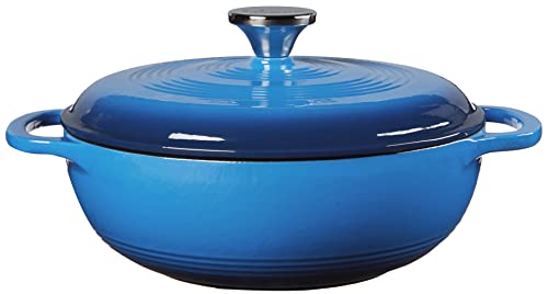 Lodge 3 Quart Enameled Cast Iron Dutch Oven - Caribbean Blue