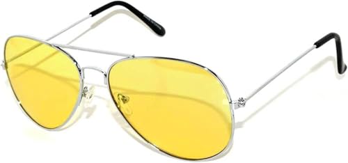 Image of OWL Aviator Sunglasses Mens Womens Metal Frame Assorted Mirrored, Smoke, Tinted Lens Colors