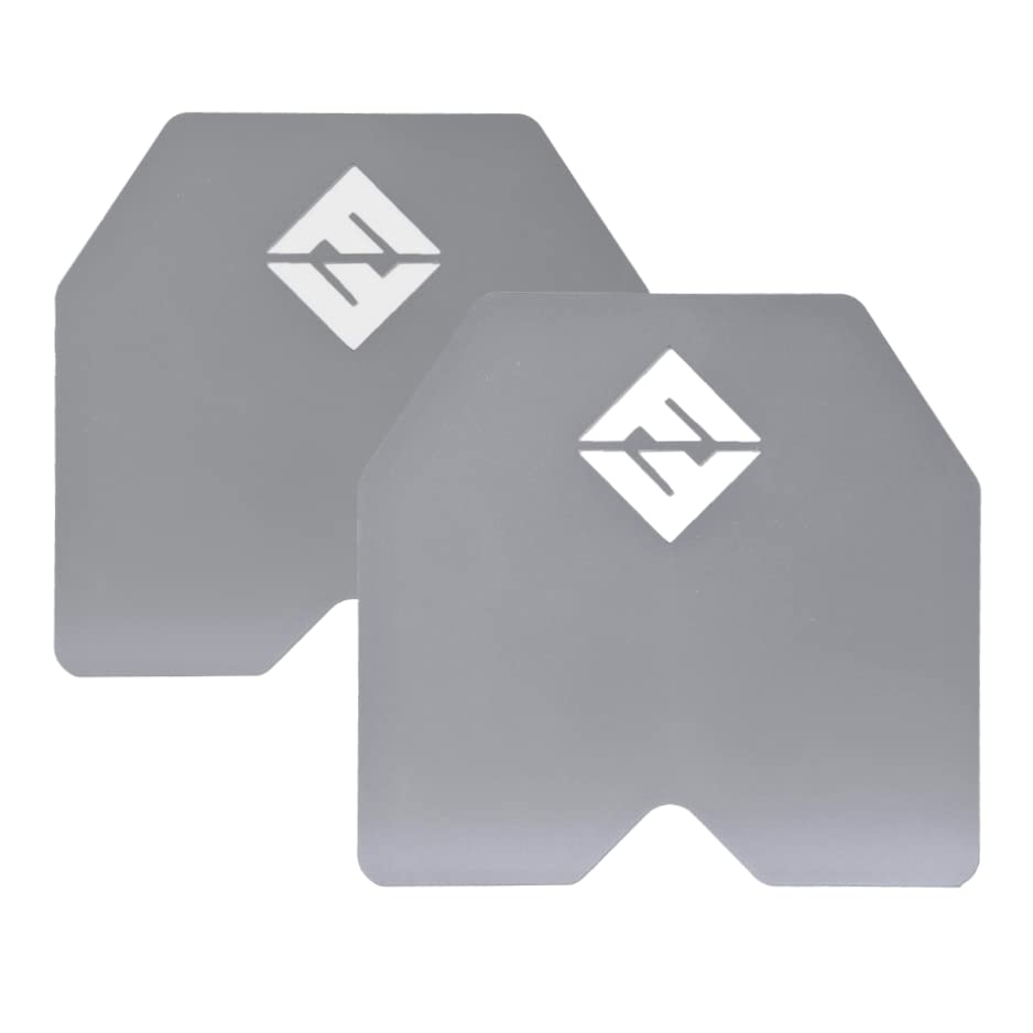 Weight Vest Plates - 8.75 LB Plates Sold In A Pair - 20LB Total Vest Weight - F&F STEEL - Compatible With Most Vests, Weight Carrier - High-Intensity Training - Plates For Weighted Vest Workouts