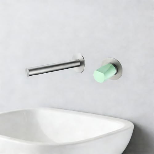 Mitigeur de lavabo mural 2 fonctions avec poignée unique ergonomique en laiton