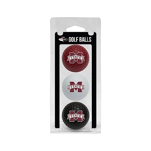 Team Golf NCAA Mississippi State Bulldogs 3 Golf Ball Pack