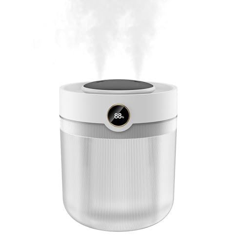 Justup Luftbefeuchter 2L mit Nachtlicht, Leiser Raumluftbefeuchter Mit Aromatherapie-Tablett, Automatischer Abschaltung, Diffuser für Schlafzimmer,...