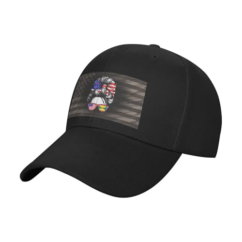 Half American Grenadian Grenada USA Flag Girl Classic Duckbill Caps for Stylish Sun Protection Black2