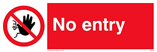 Confezione da 5 - Segnale di non ingresso - 150 x
