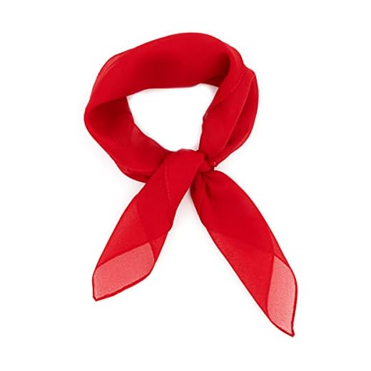 Colours & Beauty Petit Foulard Rouge en soie pour femme fabriqué en Italie | Petit Foulard pour Femme en satin multi-usages | Foulard Carré cm 50 x50 couleurs assorties