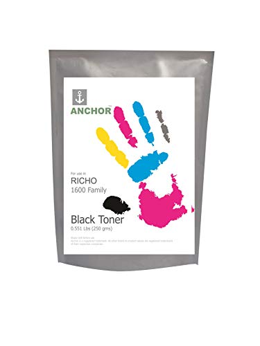 Image of Anchor Black Toner Powder for use in Ricoh 1600 Family - 250g