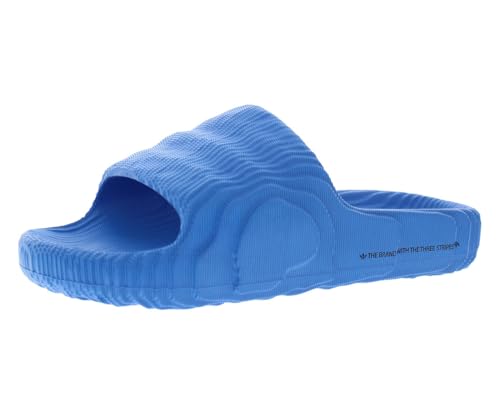 adidas Originals ADILETTE 22 SLIDES Men ID7956 (Blue/BLACK/BLAC), Size 5