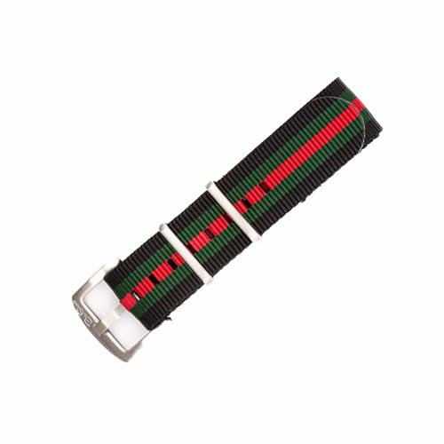 Image of BluShark - Original Collection Military-Style Waterproof Watch Strap, Fits All Timepiece Brands, Durable Nylon Wristwatch Accessories with Stainless Steel Buckle - 18mm, 20mm, 22mm & 24mm Watch Bands