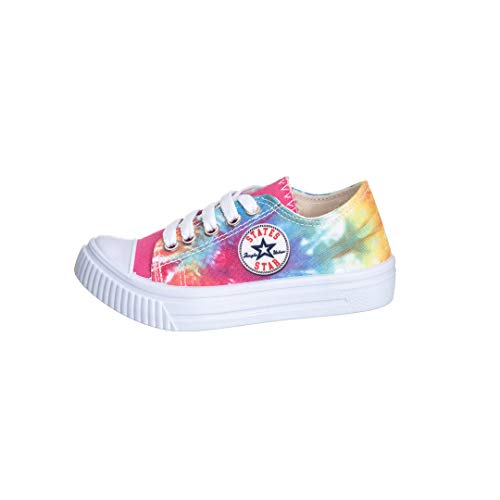 Tênis Infantil Feminino Colorido Tie Dye - AS252 Cor:Rosa Tie Day;Tamanho:27/28