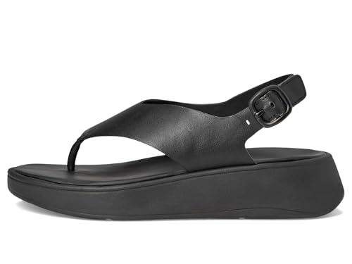 FitFlop Women's F-Mode Leather Flatform Back-Strap Toe/Post Sandals Wedge4