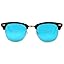 A02 Black Gold Frame/Blue Mirrored Lens