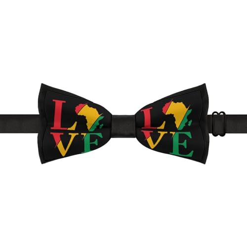 GoasNei Happy Juneteenth Day Freedom 1865 Bow Tie for Men Adjustable Necktie Funny Tie Neck Ties for Weddings Party