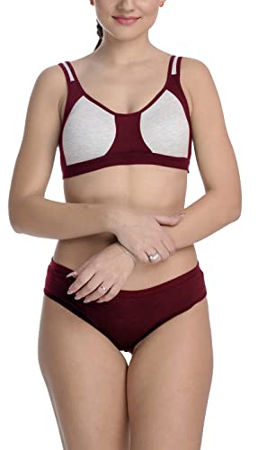 Image of StyFun Cotton Blend Sports Sets, Lingerie Set for Women, Combo Everyday Bra Panty, See Main Image to Check How Many Sets You Will Get