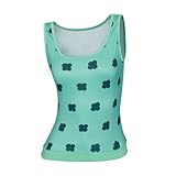 iSHOWcos Nami Cosplay Costume Women Green T-Shirt Nami Vest Sleeveless Sexy Tank Top Female Halloween Costume (Green, XXL)