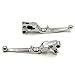 HTTMT MT241-021-CD Chrome Hand Levers Compatible with Harley Fxdl Dyna Low Rider Flhr Road King Ultra And Touring