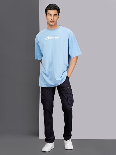 Image of BEEVEE Mens Fixed Waist Cargo Pant with Belt.