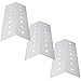 WELL GRILL 3-Pack Edelstahl Heat Plate BBQ Burner Covers Flame Tamer Diffuser for Gas Grill, (L) 41 cm x (B) 14 cm