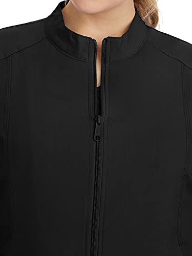 Healing Hands Scrub Jacket For Women 2 Pocket Purple Label Scrubs 5038 Dakota Zip Up Womens Jacket Black L #TOP4