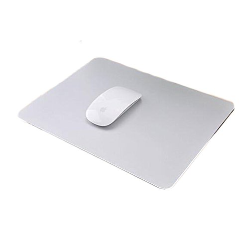 Alfombrilla para ratón Delmkin Gaming, diseño aluminio para ratón de portátil, Silber-250*200mm Cover
