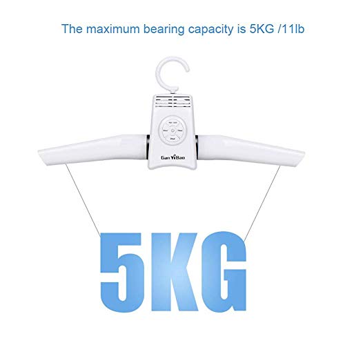 Aunmas Electric Clothes Drying Hanger, Portable Foldable Dryer Rack, Lightweight Us Plug 110-240V For Home Traveling, White #TOP4