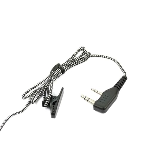 Image of Walkie Talkie Mic Headset with Woven Cable and K Type Earphone for Compatible Devices- UV UV-5RE UV-B5 BF-888S 888S UV-B5 (Pack of 4)