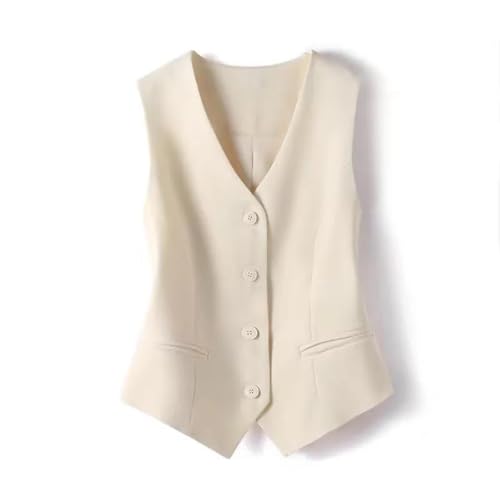 Chaleco sin mangas para mujer ropa de oficina ajustada moda de primavera 3