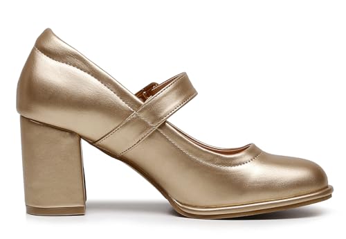 Image of VenusCelia Women's Mary Jane Pump Heeled Shoe