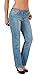 Produktbild ESRA Damen Jeans Hose High Waist Jeans Damen Straight Leg Hose bis Übergröße G300