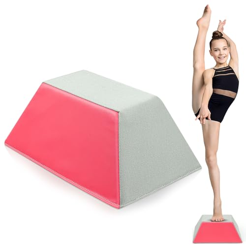 Cheerleading Balance Trainer Pink PU Anti-slip Stunt Stand for Flyers Balance Training Gymnastics Beam & Core Strength