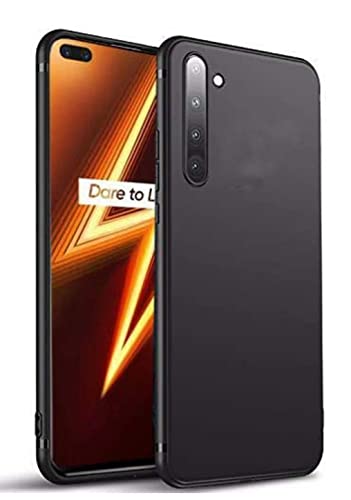 Image of Mobile Back Cover Case for Realme 6Pro (Silicone Case|CameraProtection|Black SC1510)