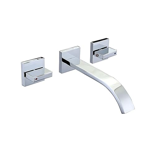 Robinet chromé mural encastrable pour transformer votre salle de bain moderne