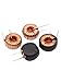 10pcs Fe-Si-Al magnetic ring inductance 100uH 5A 07 line diameter 50125 ring energy storage DC filter inductance coil (100uH- Vertical Sleeve -5A-0.7 Line -50125)