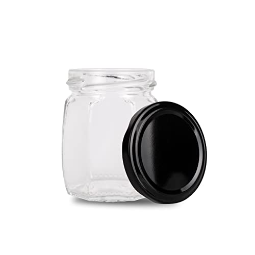 Image of Clear mushroom jar, food Storage Containers,Jar For Spice & pickel, honey, jam Pack of (9)