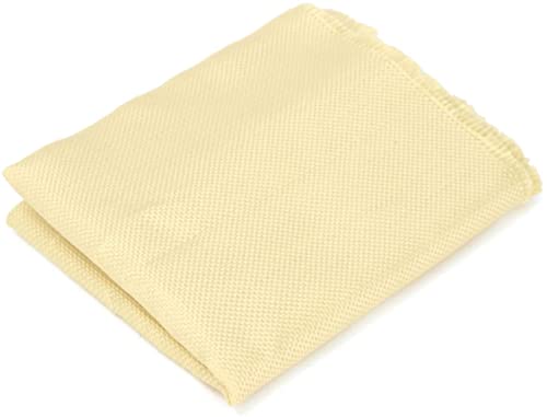 Ologymart Durable 200gsm Woven Kevlar Fabric Aramid Fiber Cloth Plain Color Yellow Twill Linear Density 1100 D DIY Crafts 40 x 12 Inches