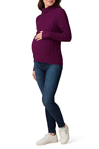 Image of Rent The Runway Pre-Loved Purple Ribbed Turtleneck