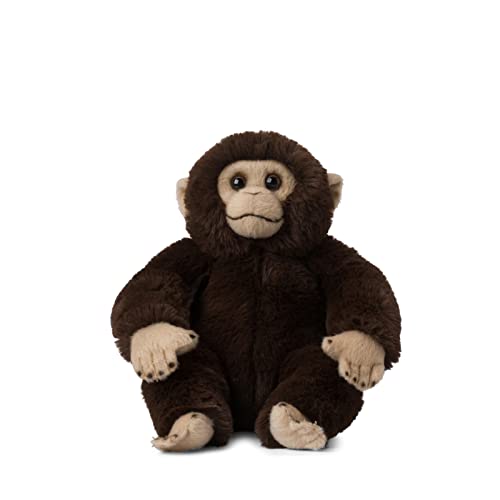 WWF 01102 - ECO Plüschtier Schimpanse, lebensecht gestaltetes Kuscheltier, ca. 23 cm groß, wunderbar weich und kuschelig, Handwäsche möglich